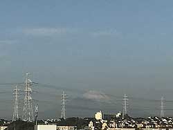 病院から見える富士山